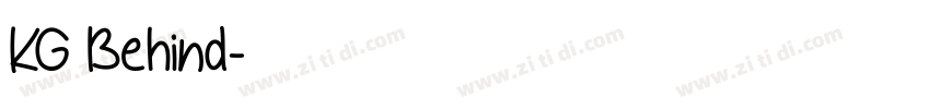 KG Behind字体转换